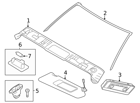 Interior Trim - Roof for 2013 BMW 135is #1