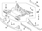 30746692 - : Suspension Cross-Member Front Bolt for Volvo Image