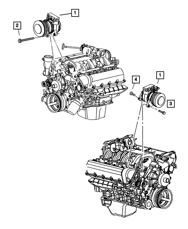 6504344 - Air Conditioning &amp; Heater: Hex Head Screw And Washer for Mopar Image image