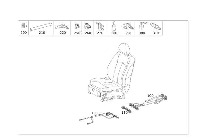 2118050344 - Vacuum System/Hydraulic System: Plug for Mercedes-Benz: R320, R350, R500 Image image