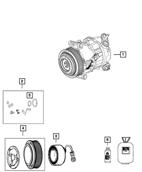 Air Conditioner Compressor and Mounting for 2016 Chrysler 200 #0