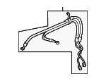 34610AG08C - Steering: Power Steering Pressure Hose for Subaru Image