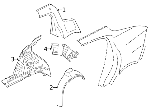 Inner Structure for 2014 Porsche Panamera #0