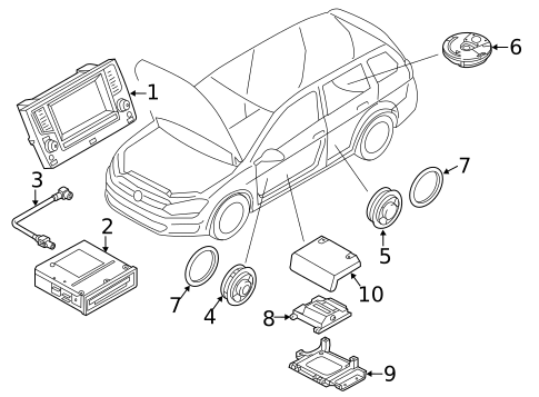 Sound System for 2018 Volkswagen Golf Alltrack #0