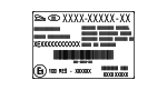 LR115900 - : Battery Label for Land-Rover Image