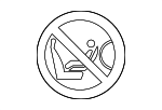 LR072832 - Body: Warning Label for Land Rover: Discovery, Discovery Sport, Range Rover, Range Rover Evoque, Range Rover Sport Image
