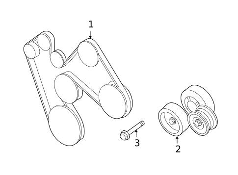 Belts & Pulleys for 2008 Chrysler Aspen #0