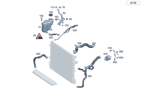 High-Temperature Cooling Circuit for 2026 Mercedes-Benz AMG GT 43 #0