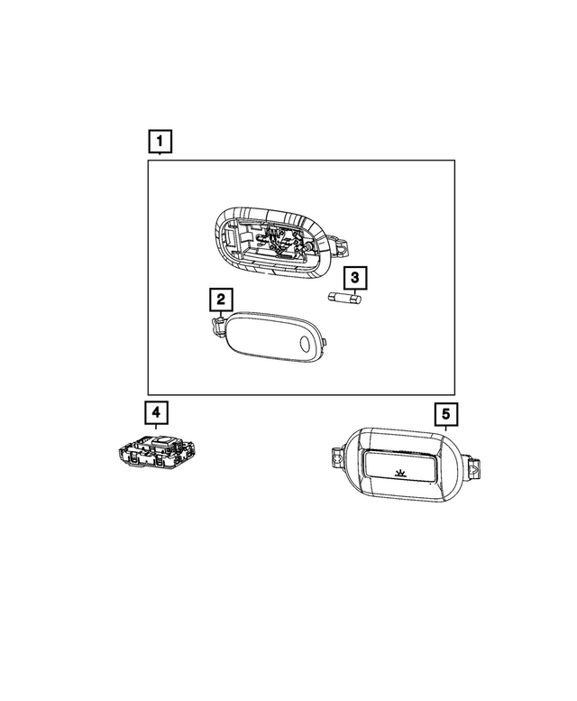 6RG45BD1AA - : Dome Lamp for Mopar Image