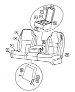 TD351C3AA - Interior Trim: Front Seat Cushion, Driver for Dodge: Ram 2500, Ram 3500 Image