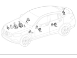2058205503 - Electrical System: Speaker for Mercedes-Benz: C350e, C400, CLS450, E300, E350, E400, E43 AMG, E450, GLC300, GLC43 AMG, GLC63 AMG, GLC63 AMG S Image