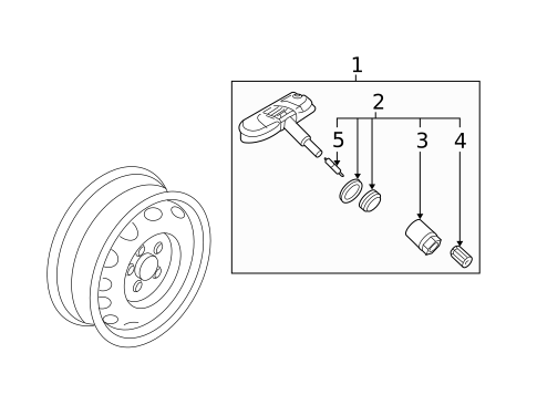 Tire Pressure Monitor Components for 2010 Volkswagen GTI #0