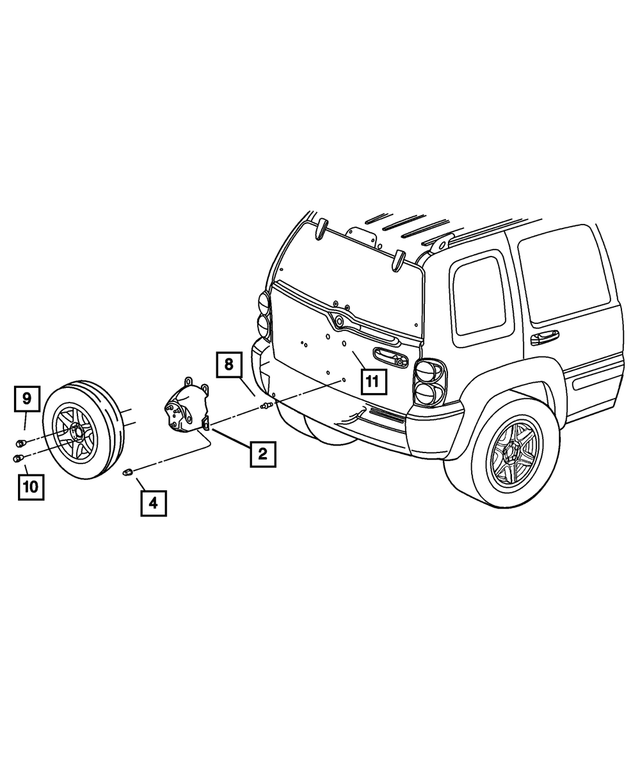 6507016AA - Body Sheet Metal Except Doors: Stud for Mopar Image