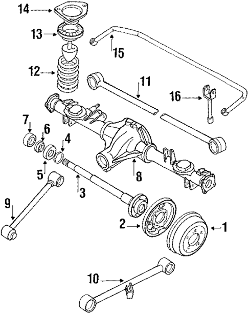 Stabilizer Bar & Components for 1987 Nissan Van #1