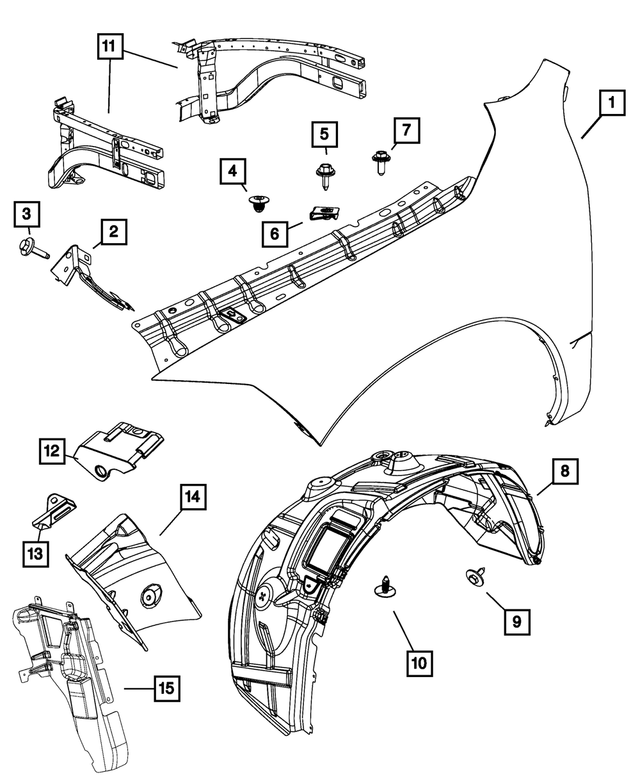 68054203AB - Body Sheet Metal Except Doors: Isolator Pad for Mopar Image