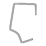 7L0839911E - : Door Weather-Strip for Volkswagen: Touareg Image