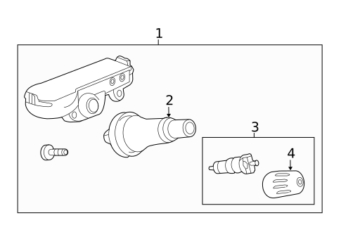 Tire Pressure Monitor Components for 2017 Buick Cascada #0