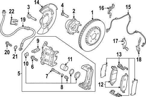 Front Brakes for 2023 Nissan ARIYA #1