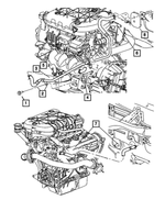 6506348AA - Air Conditioning &amp; Heater: Hex Head Screw And Washer for Chrysler: Pacifica, Town &amp; Country, Voyager | Dodge: Caravan, Grand Caravan, Neon | Jeep: Wrangler Image