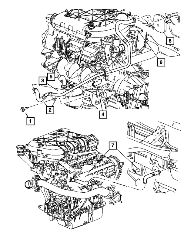 « 6506348AA – Air Conditioning &amp; Heater : Tête Hexagonale Vis Et Rondelle pour Mopar Image »