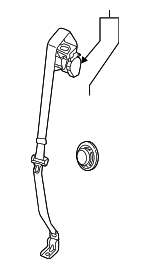 32149157 - : Lap &amp; Shoulder Belt for Volvo: XC60 Image