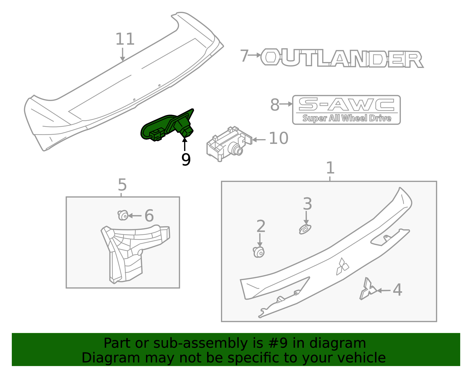 2022-2025 Mitsubishi Rear Camera 8781A312 | OEM Parts Online