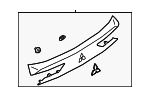 5817A323BA - Body: Lift-gate Finish Panel for Mitsubishi: Outlander, Outlander PHEV Image