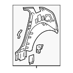 20890576 - : Inner Quarter Panel - Driver's Side (LH) for Chevrolet: Volt Image