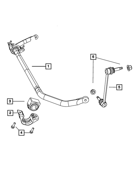 Front Stabilizer Bar for 2012 Dodge Charger #1