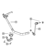 4782950AC - Front Suspension: Front Stabilizer Bar for Mopar Image