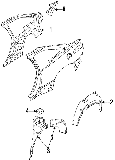 Inner Structure for 1992 Subaru SVX #0