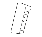 91502S70003 - Body: Lift Gate Glass Fastener for Honda: Accord Crosstour, Civic, CR-V, CR-Z, Crosstour, Element, Fit, HR-V, Insight, Odyssey, Passport, Pilot Image