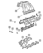 4781276AA - Engine 2.4L Four Cylinder: Intake Manifold for Mopar Image