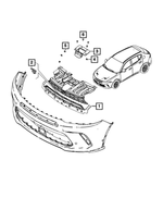 7SA18U00AA - Exterior Ornamentation: Fascia Grille for Dodge: Hornet Image