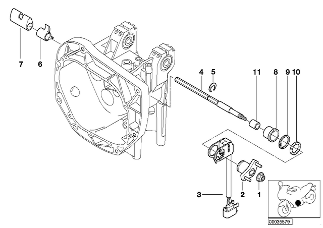 61312305979 - : Switch, Backup Aid for BMW-Motorrad Image