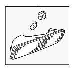 8336A101 - Electrical: Backup Lamp Assembly for Mitsubishi: Outlander Image