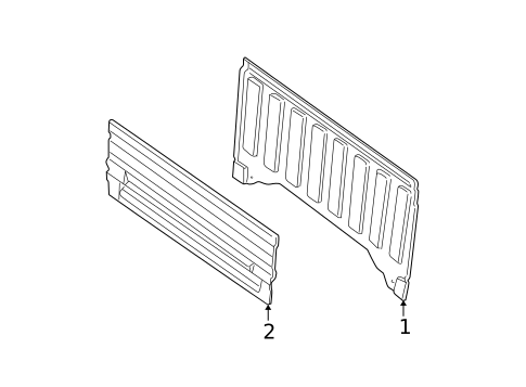 Back Panel for 1999 Dodge Dakota #1