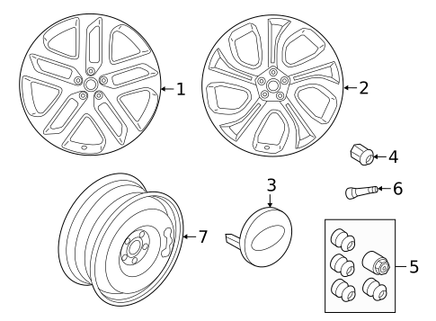 Wheels for 2019 Land Rover Range Rover Velar #5