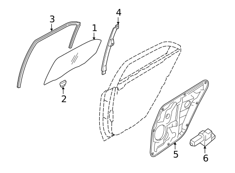 Rear Door for 2012 Hyundai Elantra #2