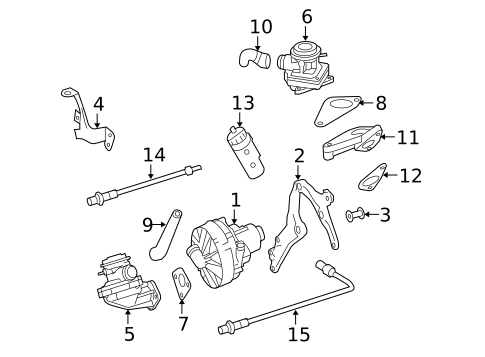 Emission Components for 2008 Mercedes-Benz ML350 #0