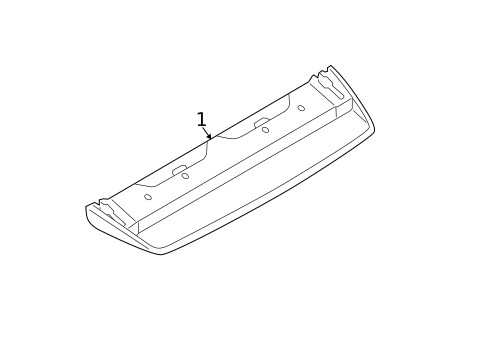 High Mounted Stop Lamp for 2013 Audi A8 Quattro #0