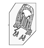 88310L1000 - Body: Seat Back Frame for Hyundai Image