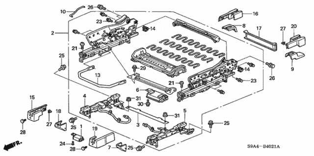 Front Seat Components (R.) (2) for 2005 Honda CR-V #0