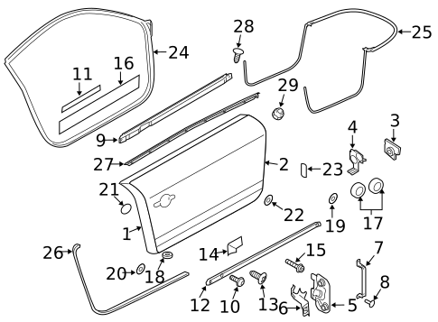 Door & Components for 2013 Audi TTS Quattro #0