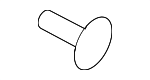 N90437401 - Body: Bracket Rivet for Audi: TT, TT Quattro, TT RS Quattro, TTS Quattro Image