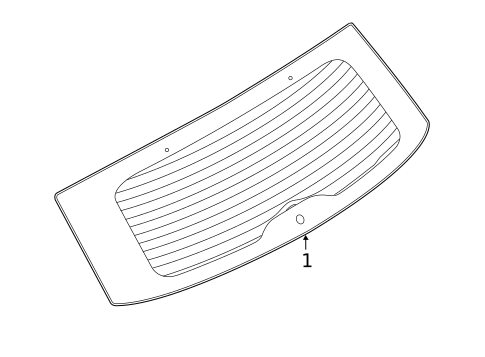Glass - Lift Gate for 2025 Lincoln Corsair #0