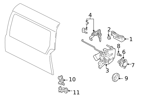 Back Door for 2003 Suzuki Grand Vitara #0