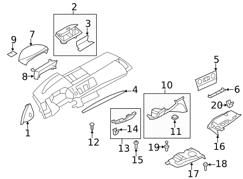 Instrument Panel Components for 2013 BMW 135i #0