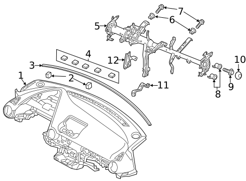 Instrument Panel for 2014 Mazda CX-5 #2