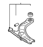8N0407152D - Suspension: Lower Control Arm for Audi: TT, TT Quattro Image